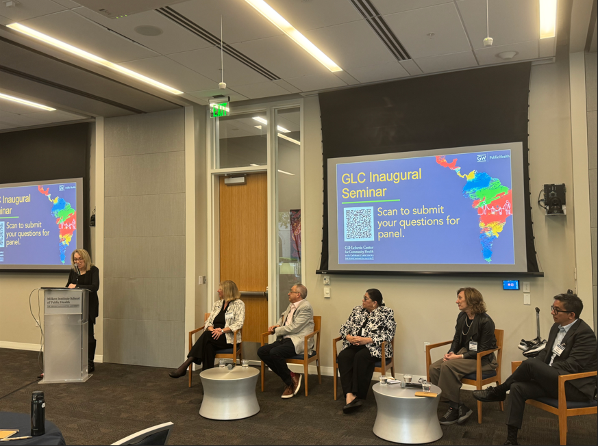 Dean Goldman speaking at GLC inaugural seminar 